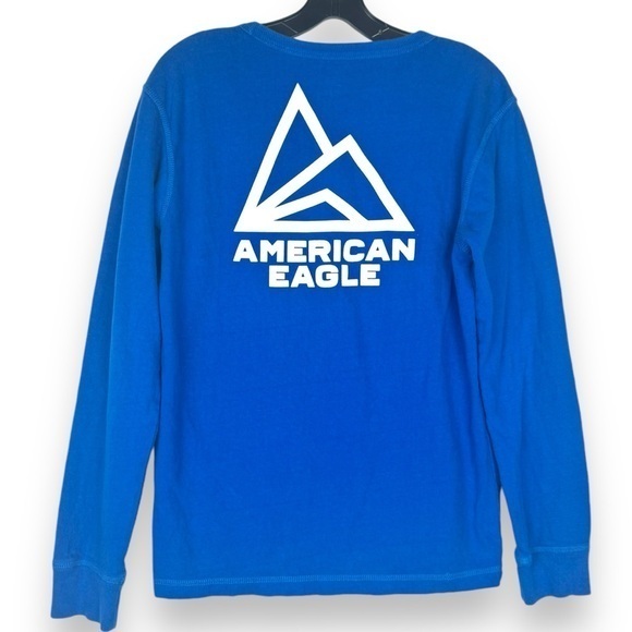 American Eagle‎ Blue Top Size XS Mens y2k Streetwear NormCore Blokecore Preppy - Picture 1 of 10